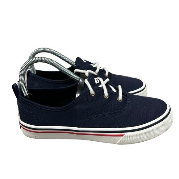 SPERRY Top Sider Navy Blue Crest CVO Canvas Sneakers for Women, Size 7 1/2. - Picture 1 of 7